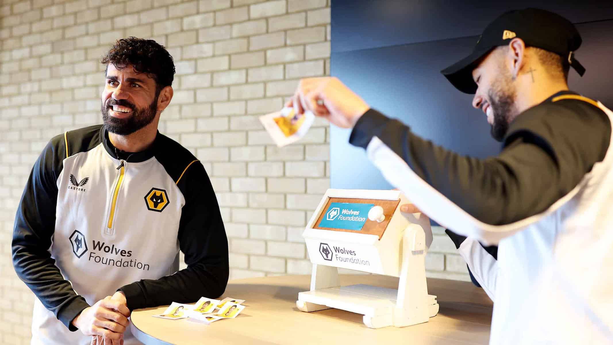 Costa and Cunha take on ‘Player Bingo’ with Wolves Foundation Image