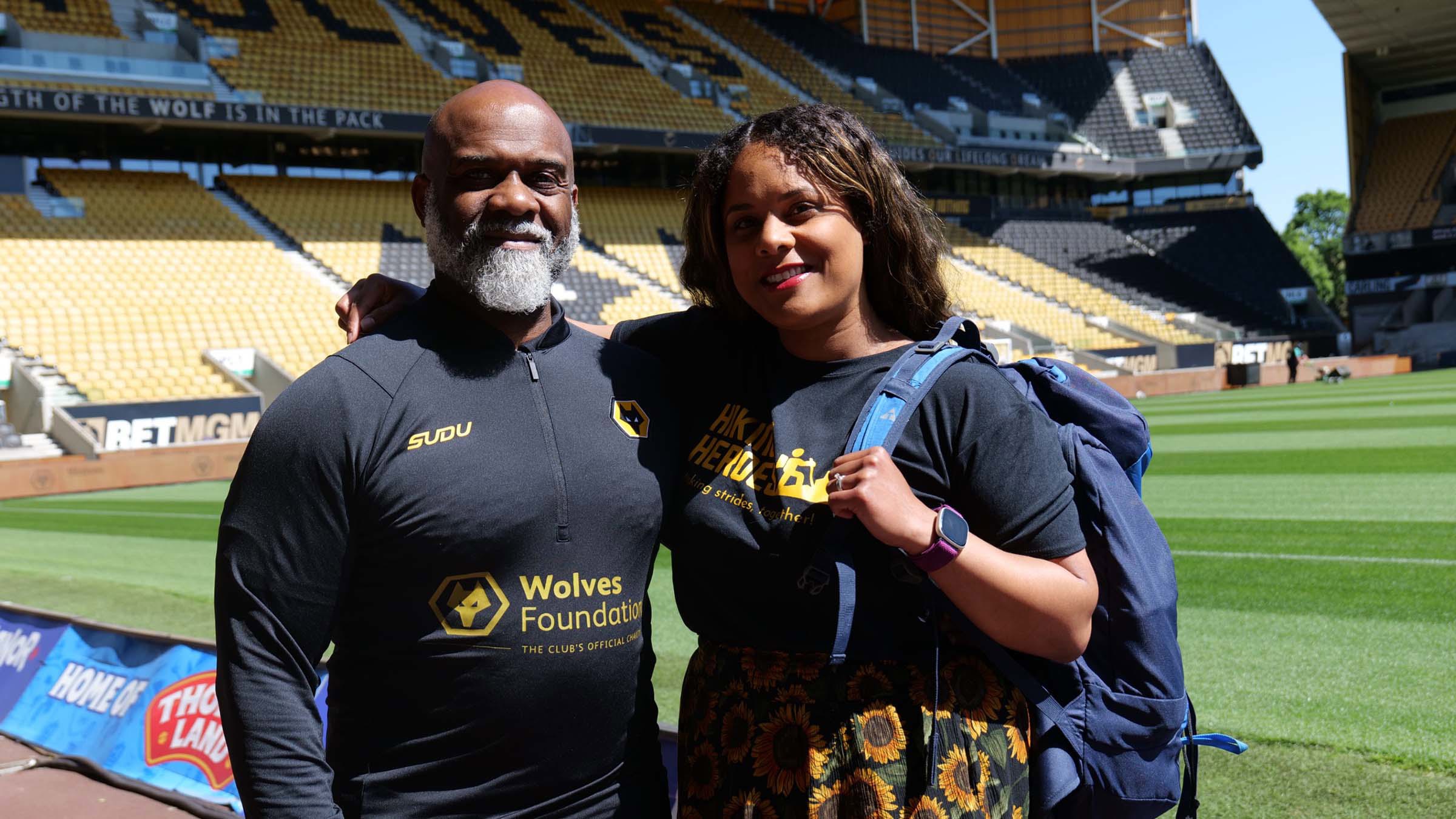Naomi a Hiking Hero for Wolves Foundation and Compton Care Image