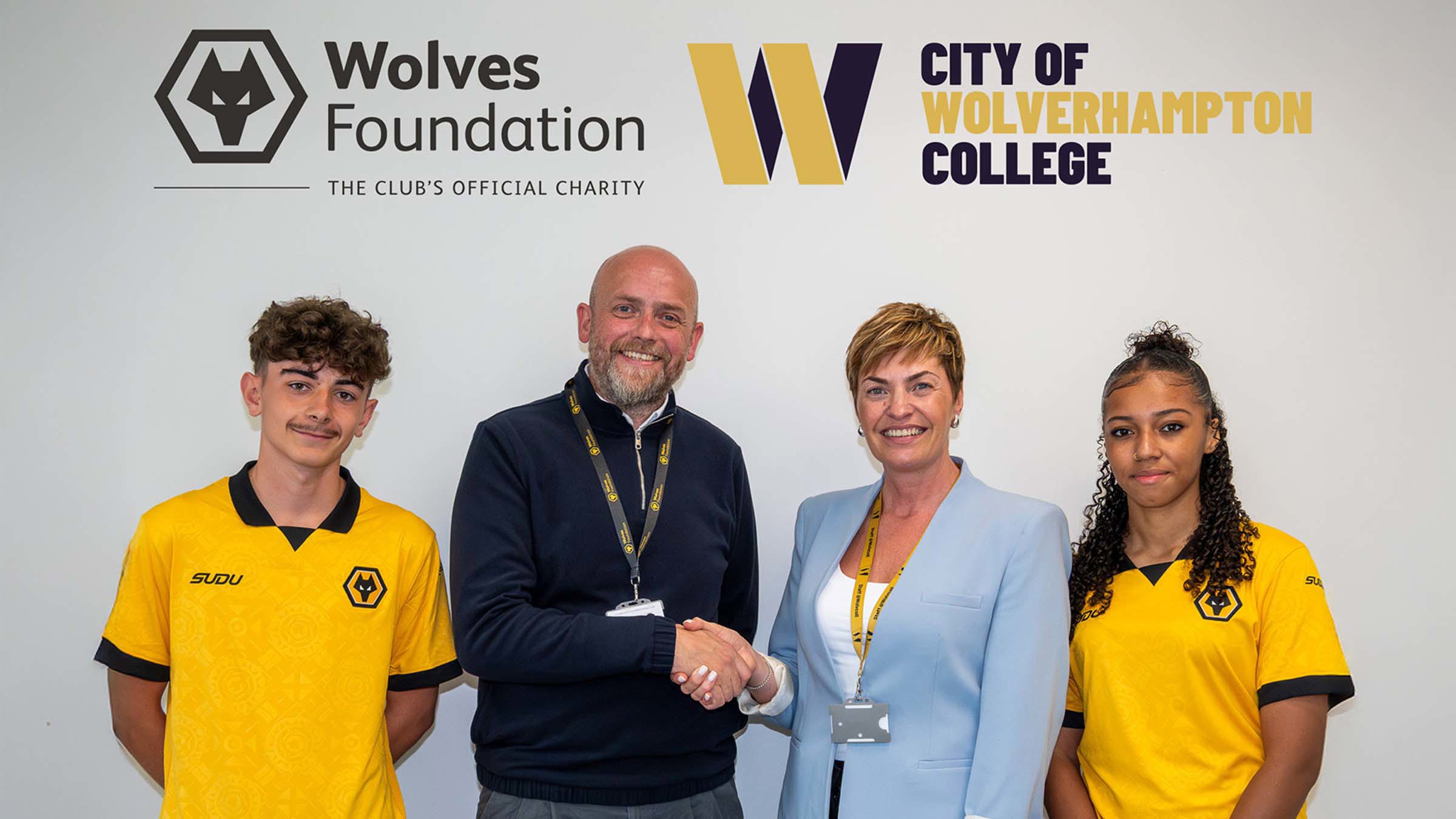 Wolves Foundation extend deal with City of Wolverhampton College Image