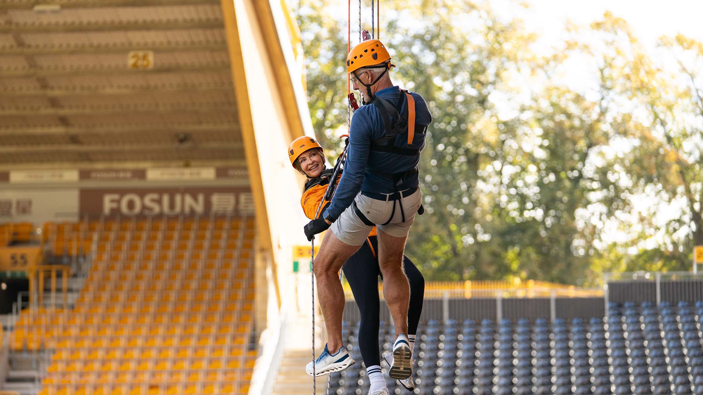 Fundraisers and familiar faces brave Molineux Abseil Image